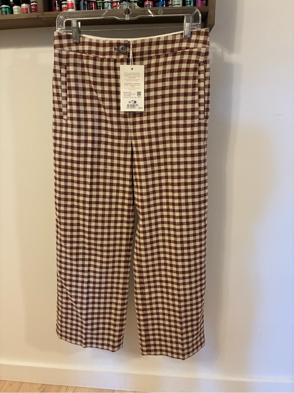 Sezane Martin Crop Trousers Size 6 EU38
